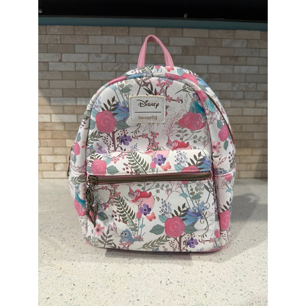 Loungefly Sleeping Beauty Princess Aurora Flowers & Fairies Floral Backpack